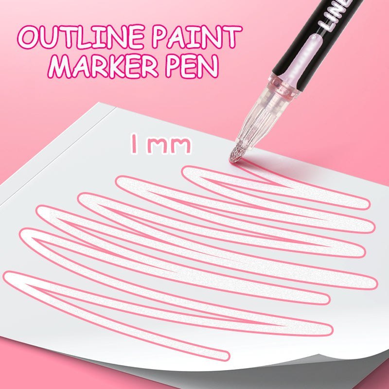 Pcs Double Outline Paint Marker