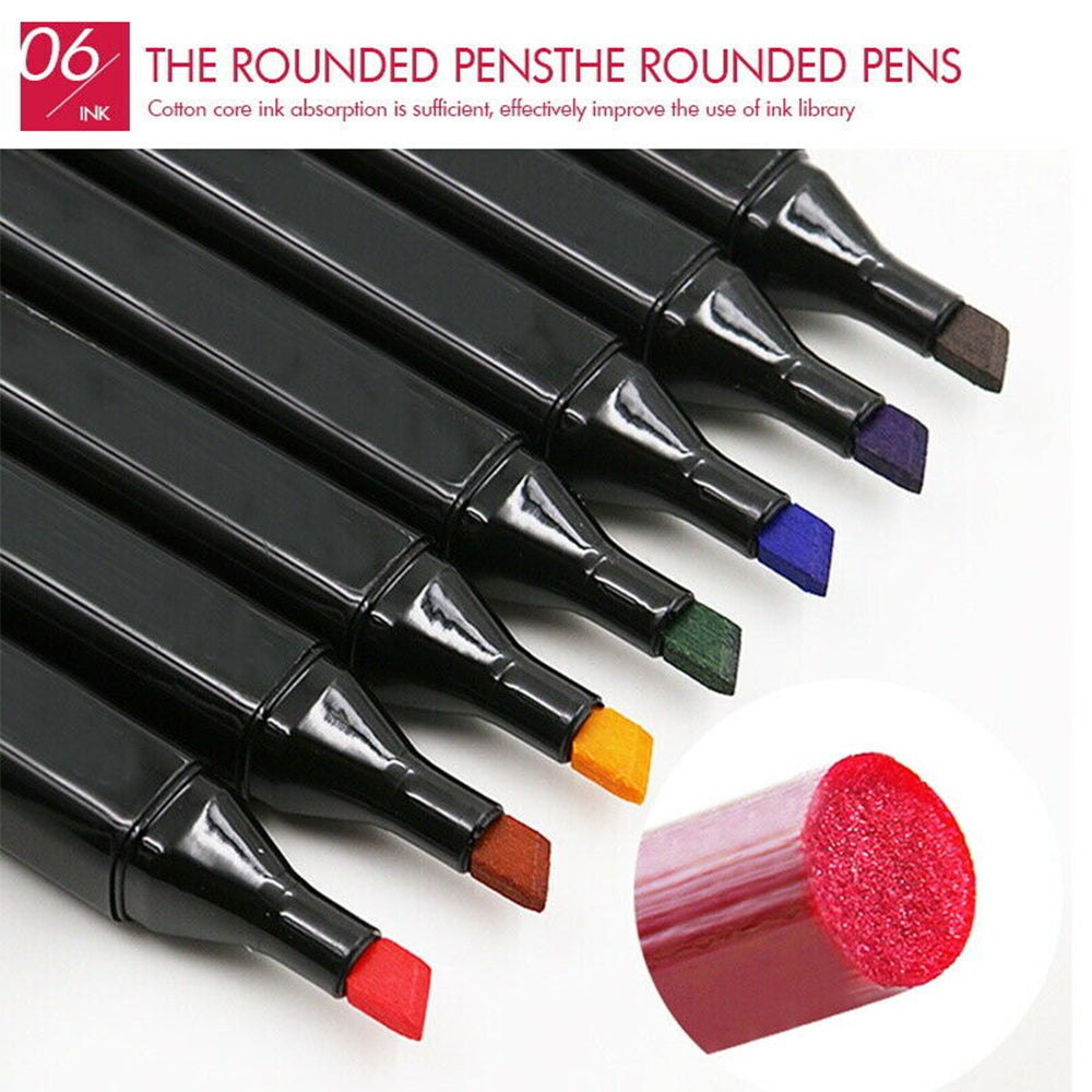 80 Colors Marker Pen Set Dual Headed Graphic Artist Sketch Copic Markers Home & Garden > Hobbies