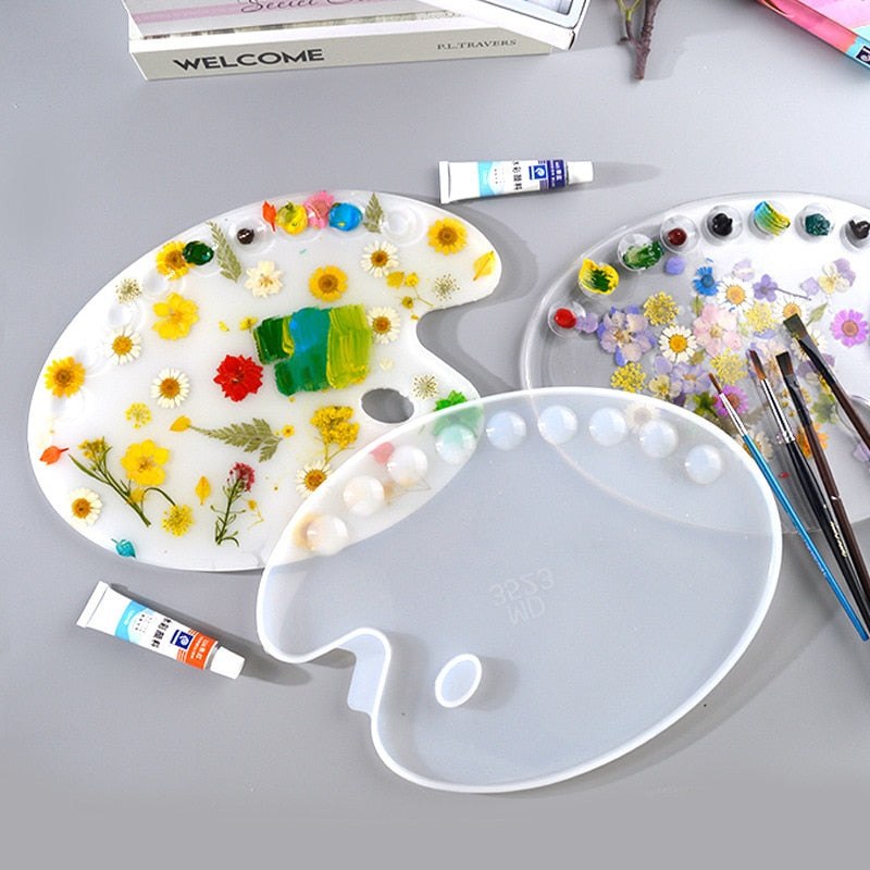 Artist Painting Palette Tray Silicone Mould – Craft Outlet Australia