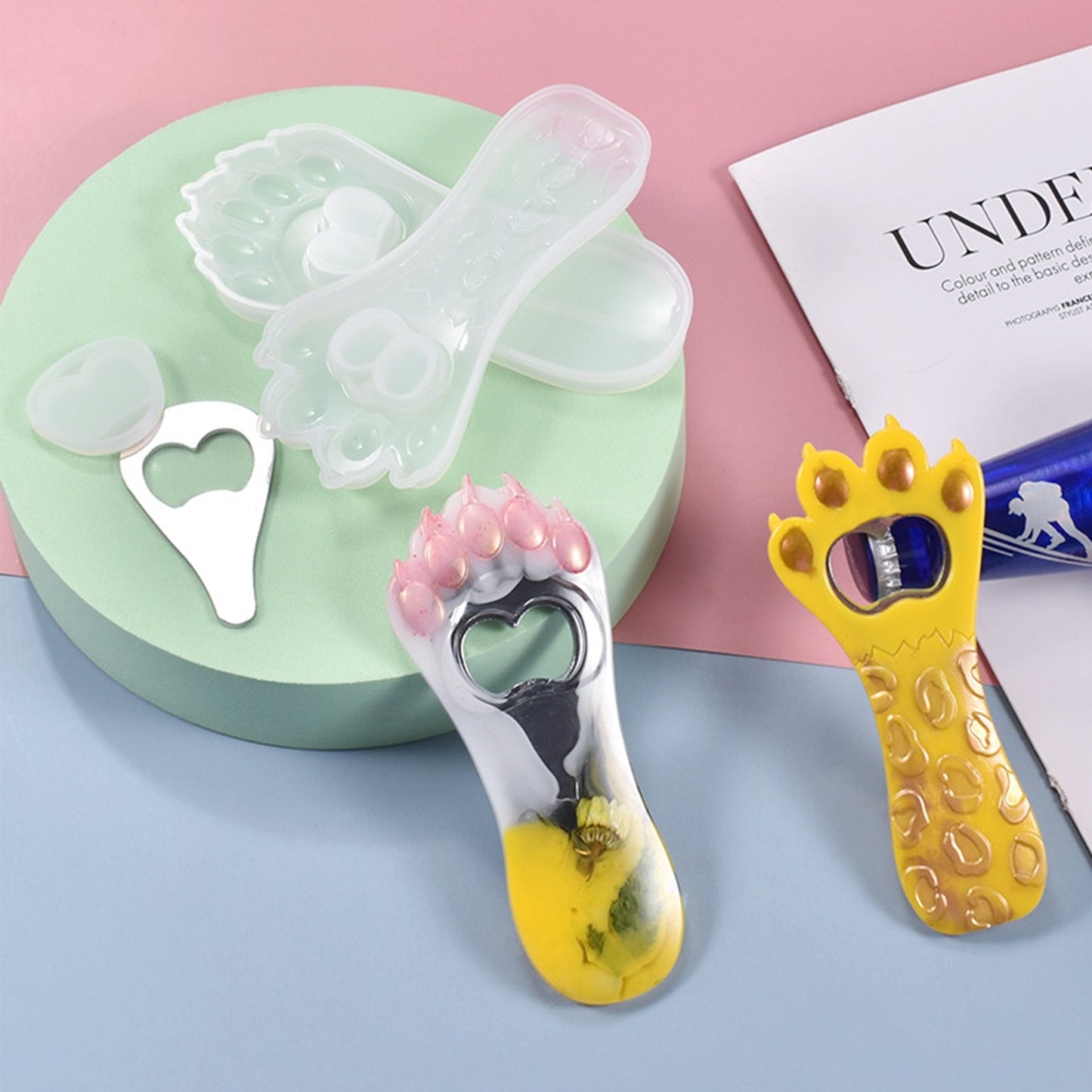Cat Paw Bottle Opener Silicone Mould Set Mould