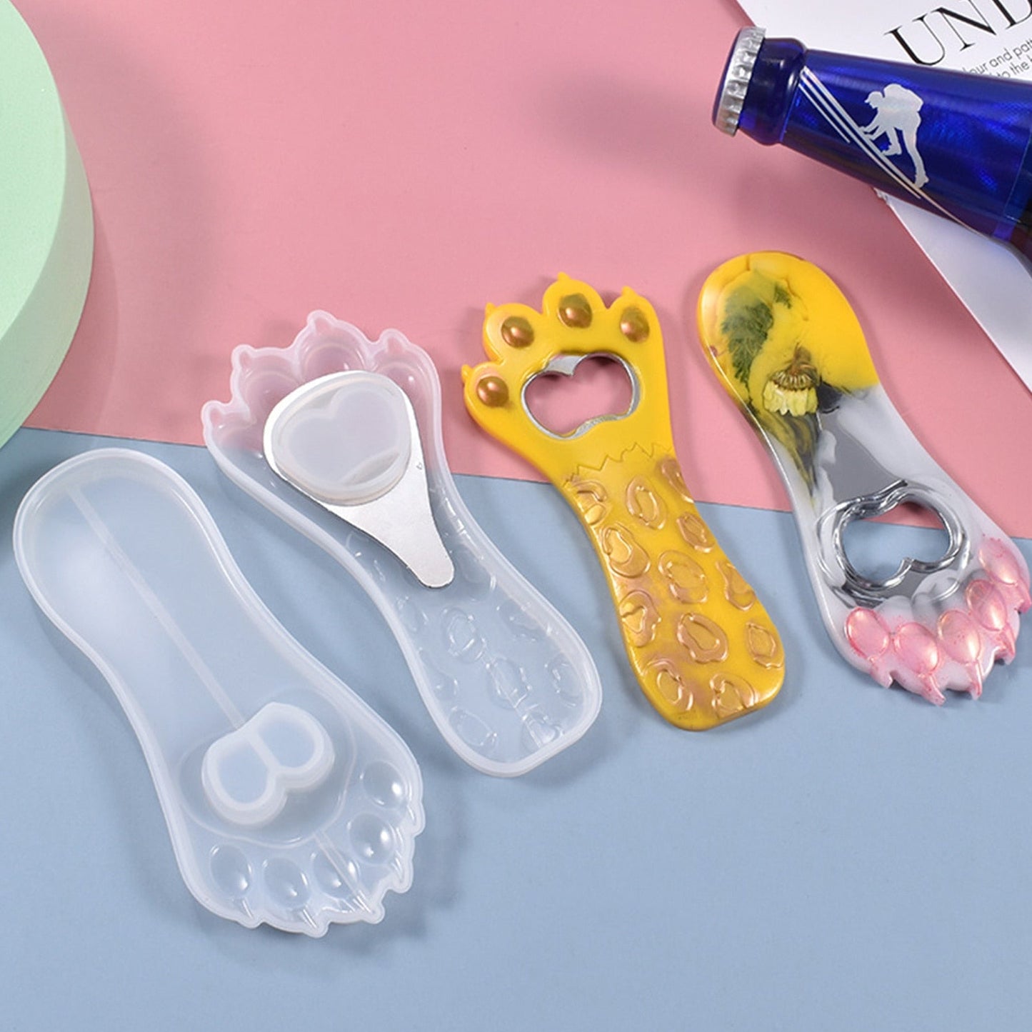 Cat Paw Bottle Opener Silicone Mould Set Mould