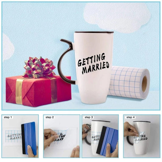 Clear Application Transfer Tape 30cmx150cm Vinyl