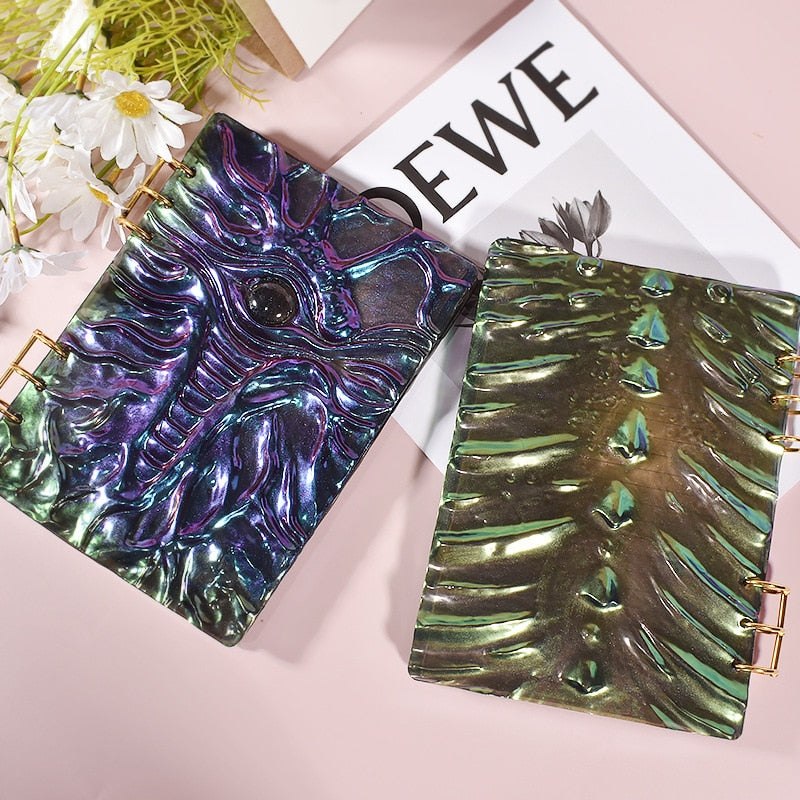 DIY Dragon Eye Book Cover Notebook Kit Resin Mould