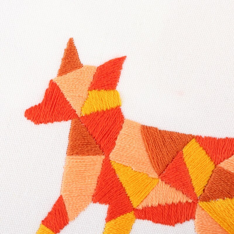 DIY Embroidery Kit - Geometric Animals Range Embroidery