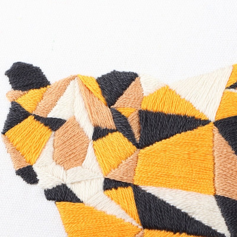 DIY Embroidery Kit - Geometric Animals Range Embroidery