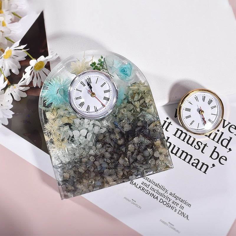 DIY Epoxy Resin Clock Ornaments Silicone Mould Kits