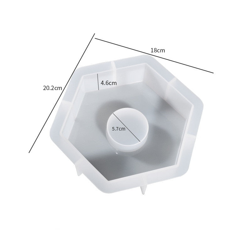 DIY Epoxy Resin Clock Ornaments Silicone Mould Kits