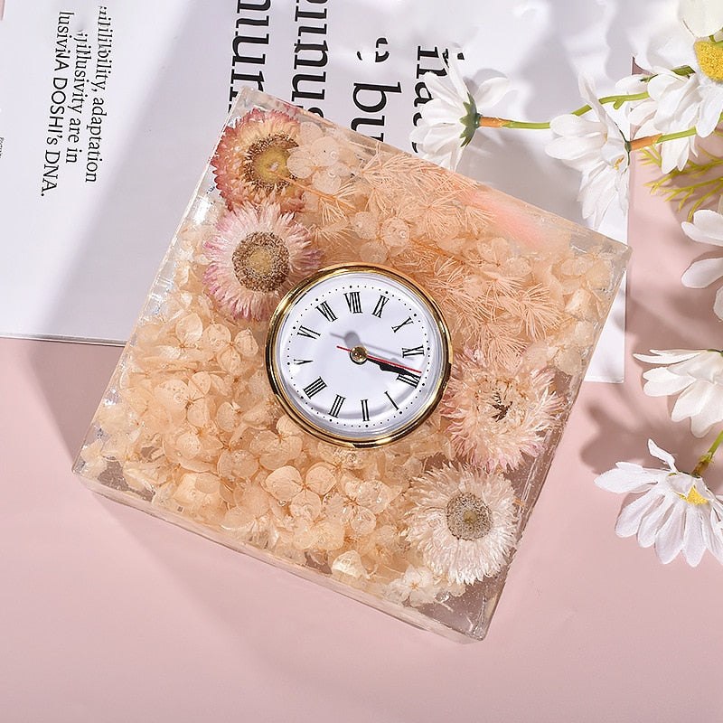 DIY Epoxy Resin Clock Ornaments Silicone Mould Kits