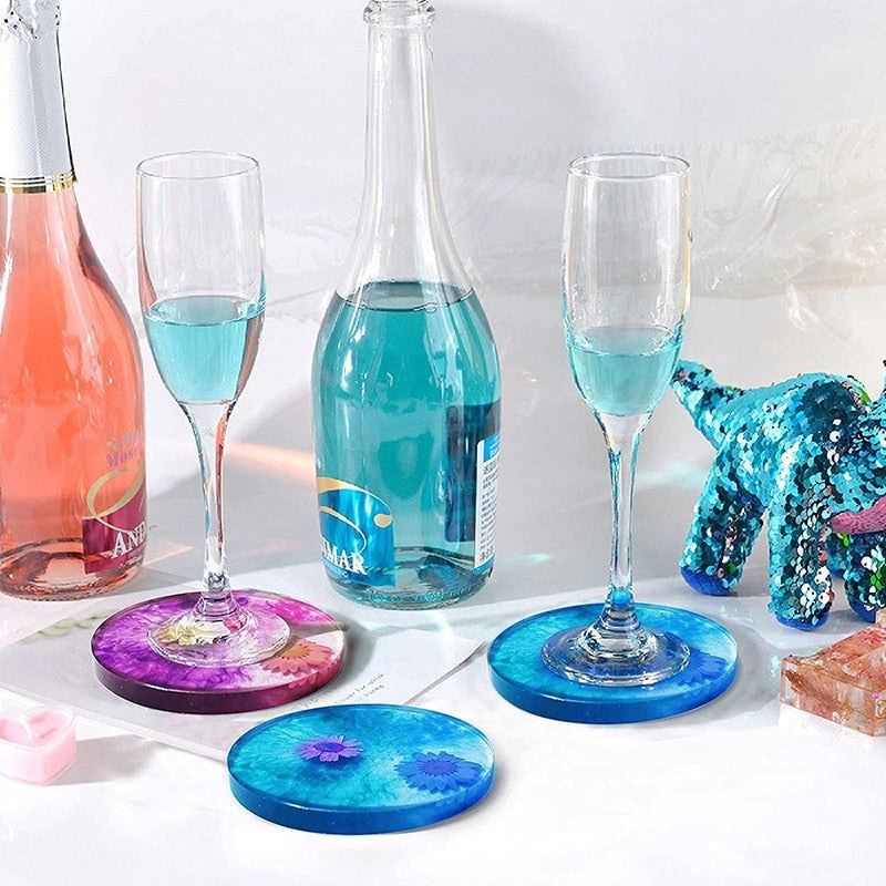 DIY Epoxy Resin Coaster Silicone Mould Set