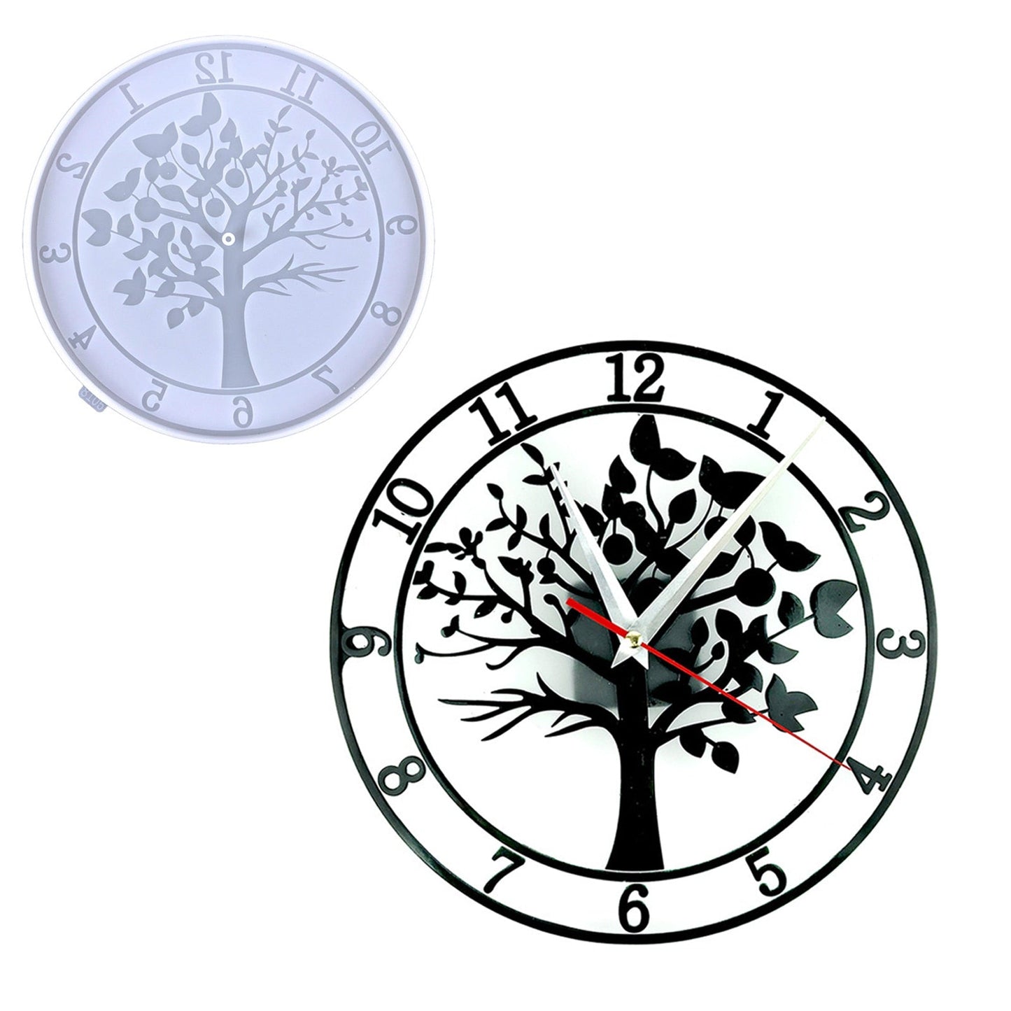 DIY Epoxy Resin Tree of Life Clock Silicone Mould