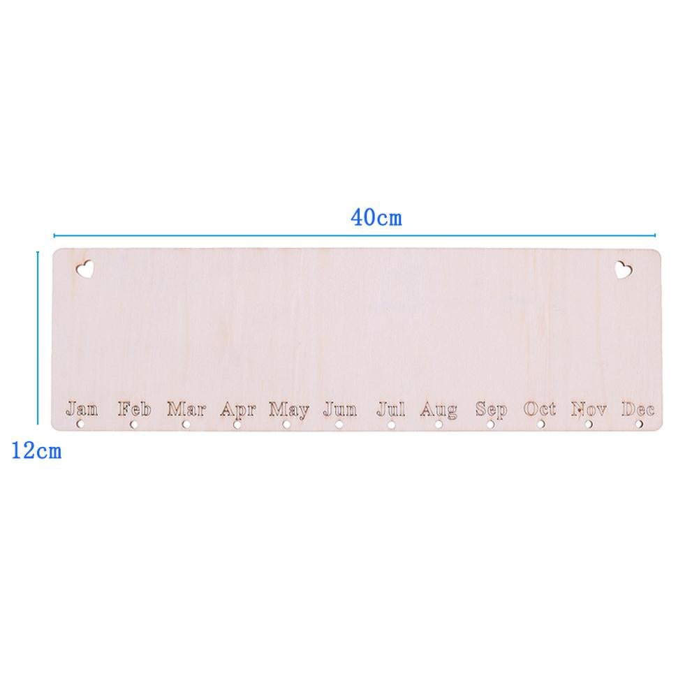 DIY Wooden Hanging Date Calendar Blank Set Blanks