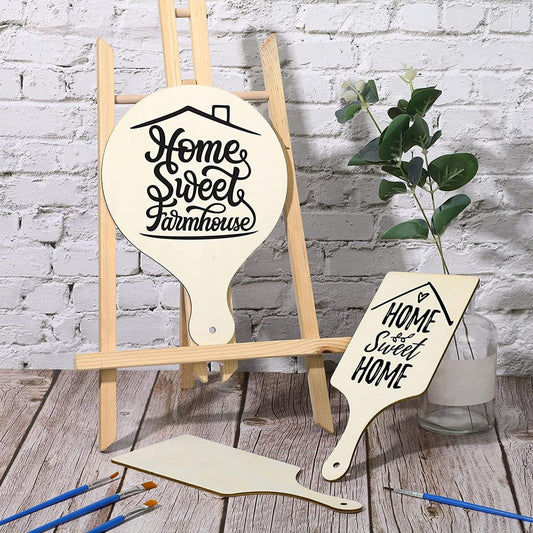 Decorative Wooden Paddle Chopping Board Blanks 6Pcs/Set