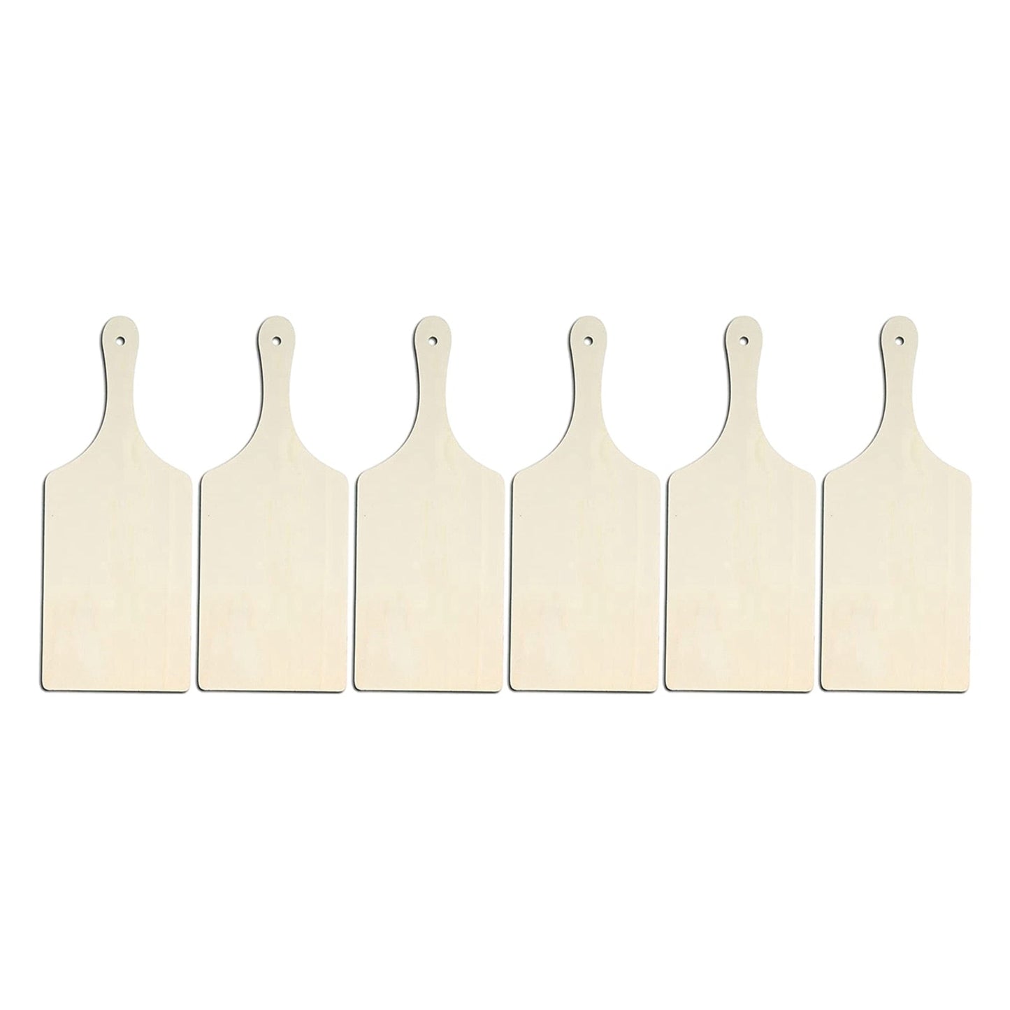 Decorative Wooden Paddle Chopping Board Blanks 6Pcs/Set
