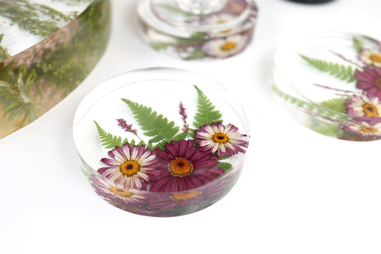 Deep Round Tray & Coaster Resin Silicone Mould Set