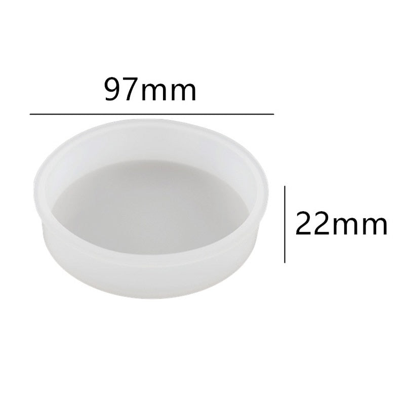 Deep Round Tray & Coaster Resin Silicone Mould Set