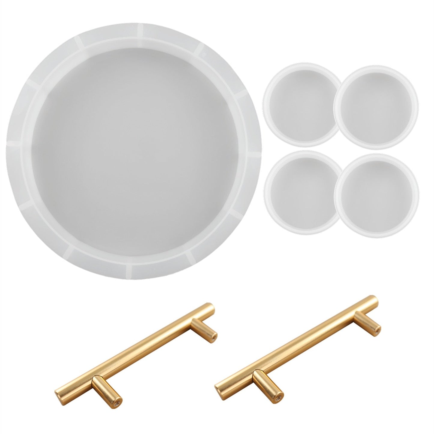 Deep Round Tray & Coaster Resin Silicone Mould Set