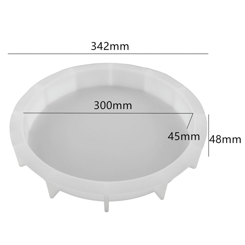 Deep Round Tray & Coaster Resin Silicone Mould Set