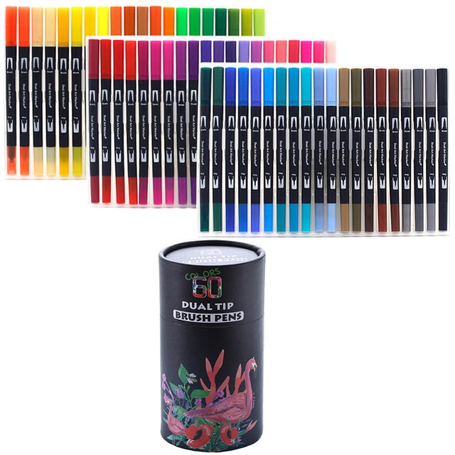 Dual Tip Watercolor Brush Markers Paint