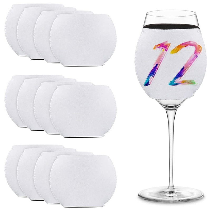 Australian Printed - Full Clour Neoprene Wine Glass Cooler Holders