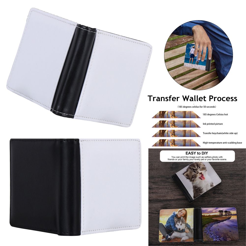 Dye Sublimation PU Leather Wallet Blanks