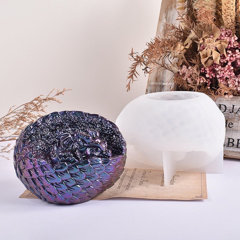 Epoxy Resin Dragon Egg Silicone Mould Mould