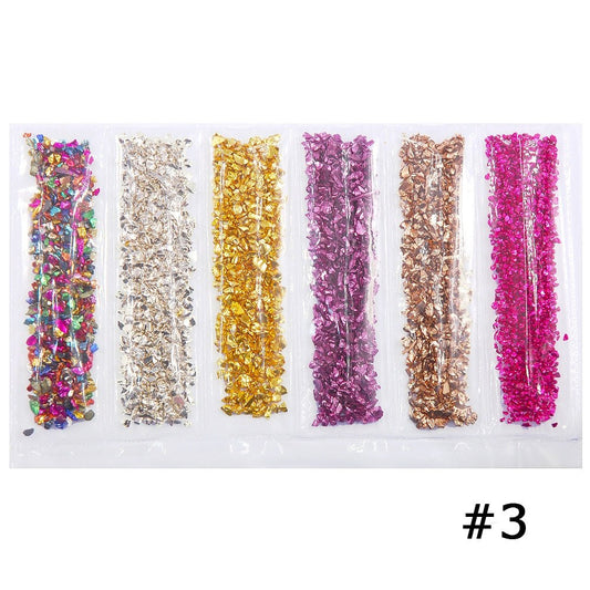 Epoxy Resin Filler Irregular Crushed Flakes Sequins 6 Pack Resin