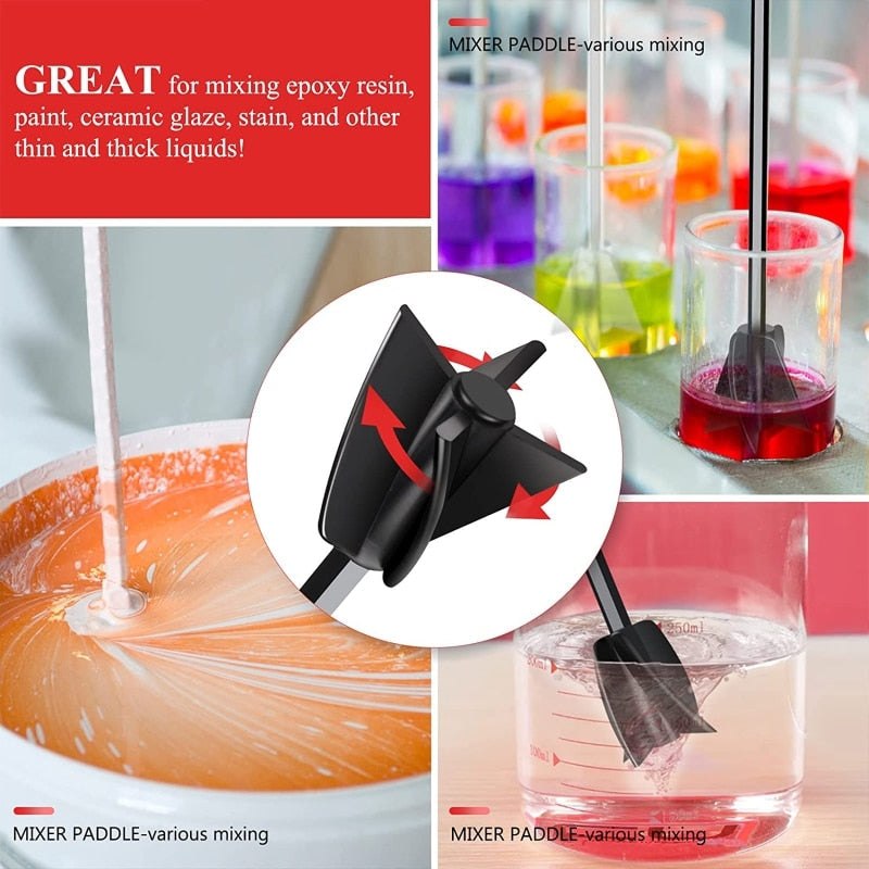 Epoxy Resin Mixing Electric Drill Bit Attachment Resin