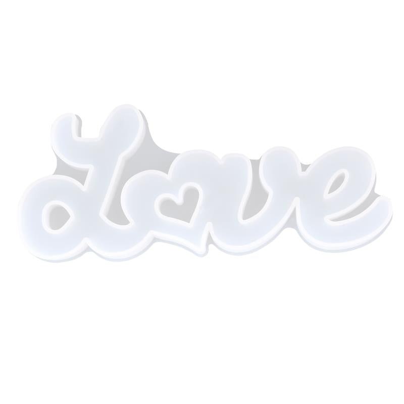 Epoxy Resin Silcone Mould Love