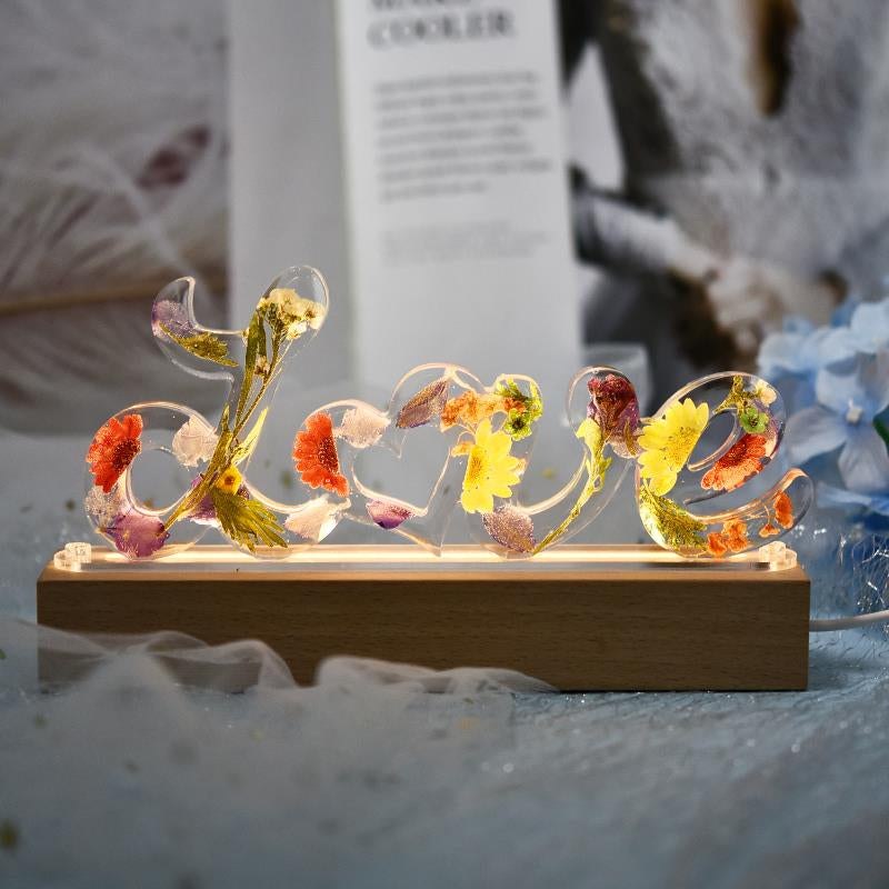 Epoxy Resin Silcone Mould Love