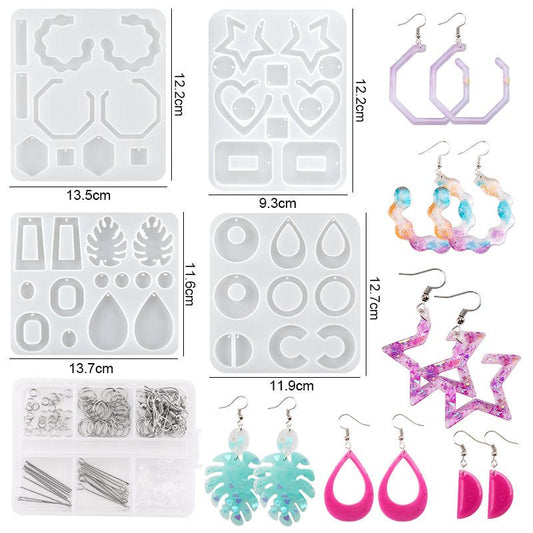 Epoxy Resin Silicone Earring Mould Kit Set