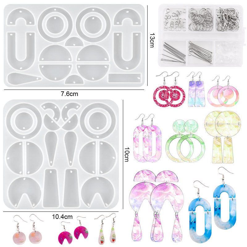 Epoxy Resin Silicone Earring Mould Kit Set