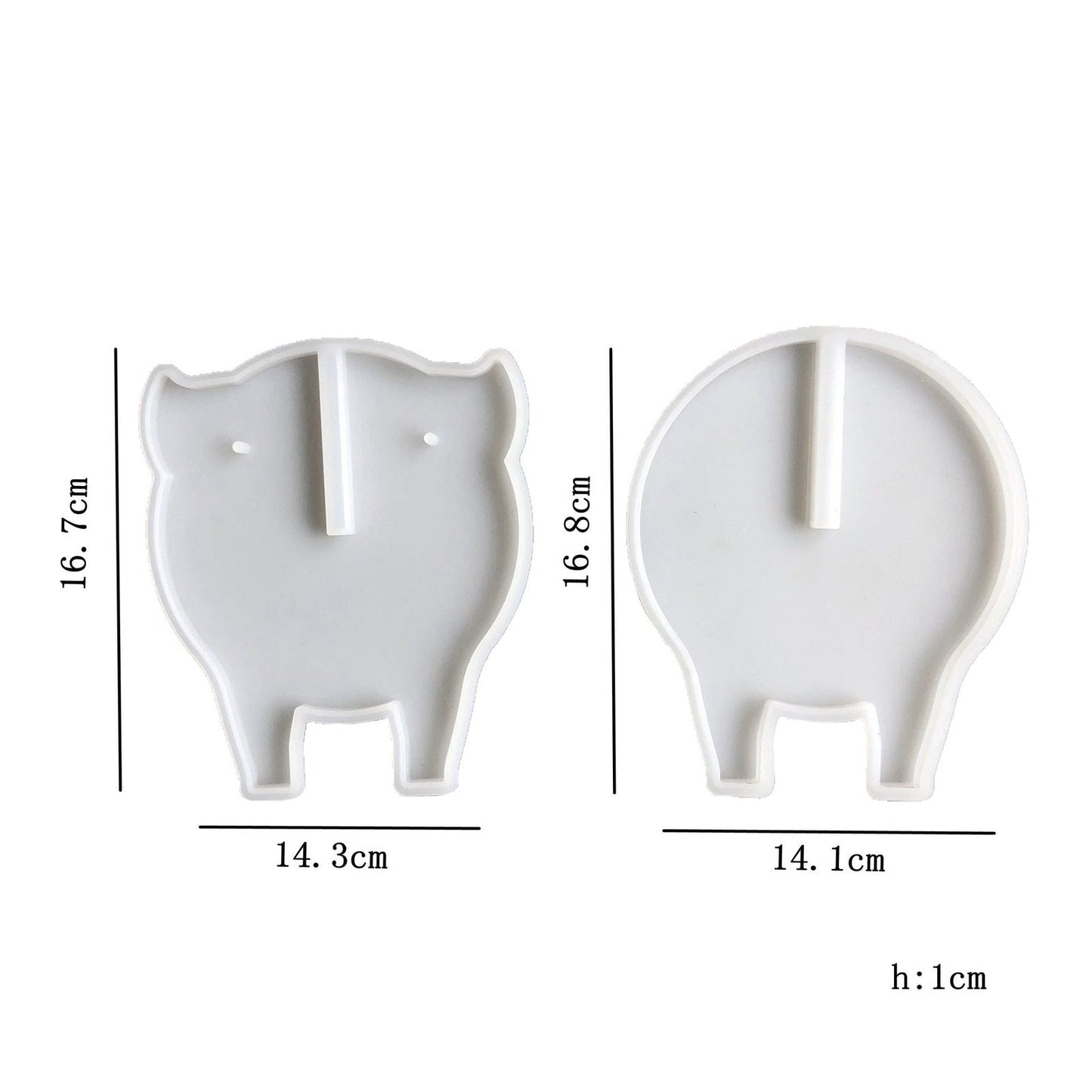 Epoxy Resin Silicone Mould Pig Coaster Set