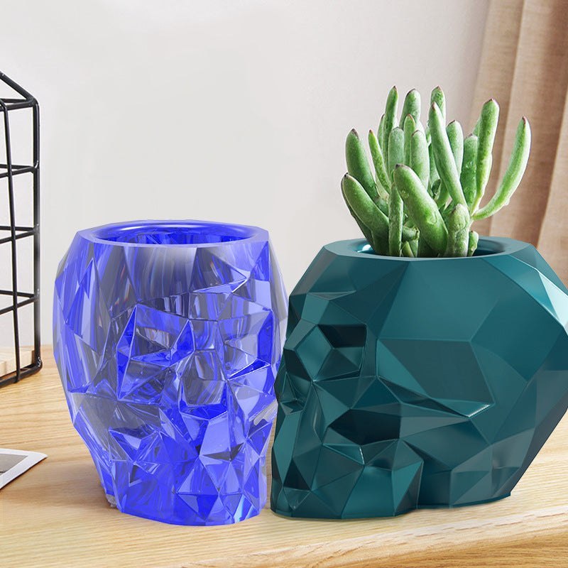 Epoxy Resin Skull Pen Holder Mould Moulds