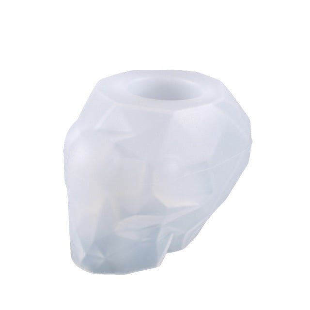 Epoxy Resin Skull Pen Holder Mould Moulds