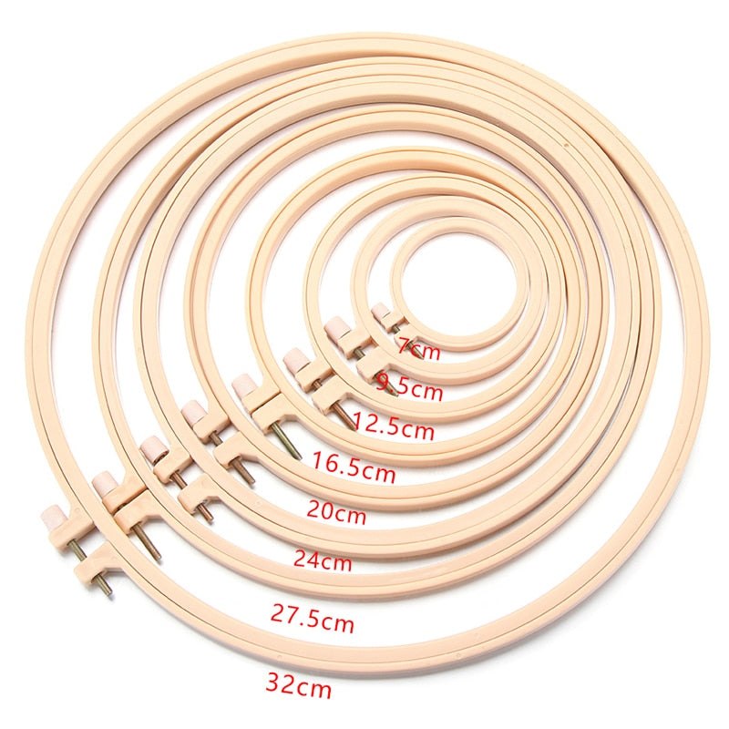 F rame Embroidery Hoop Ring 7-32cm Embroidery