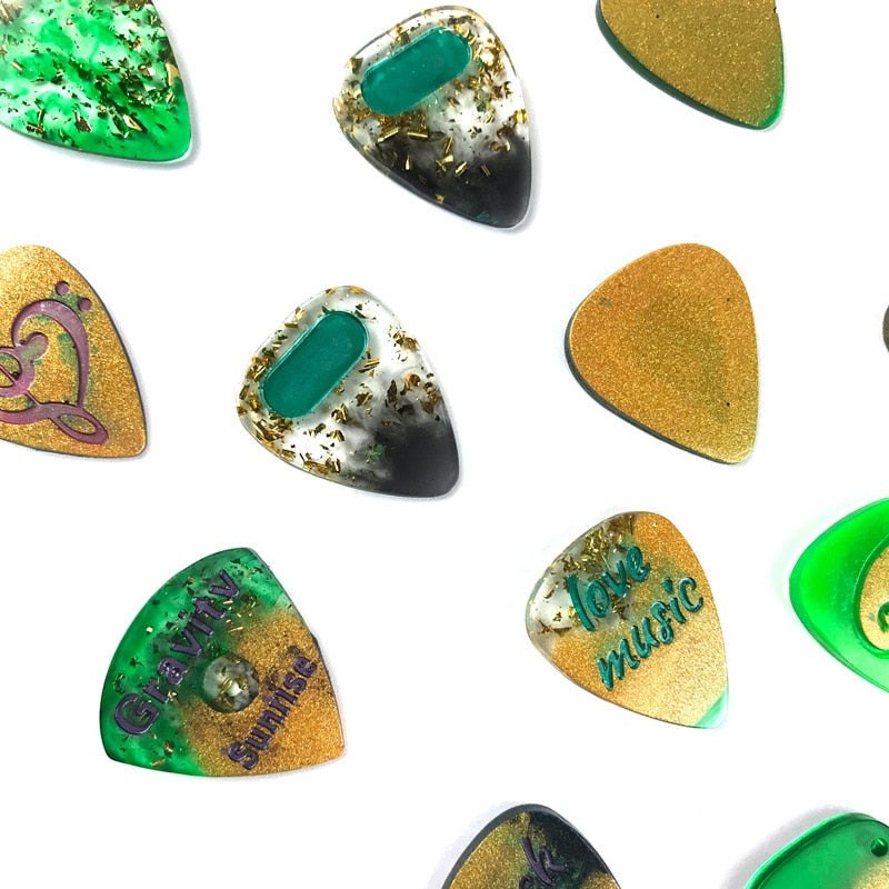 Guitar Pick Keychain Resin Silicone Moulds Mould