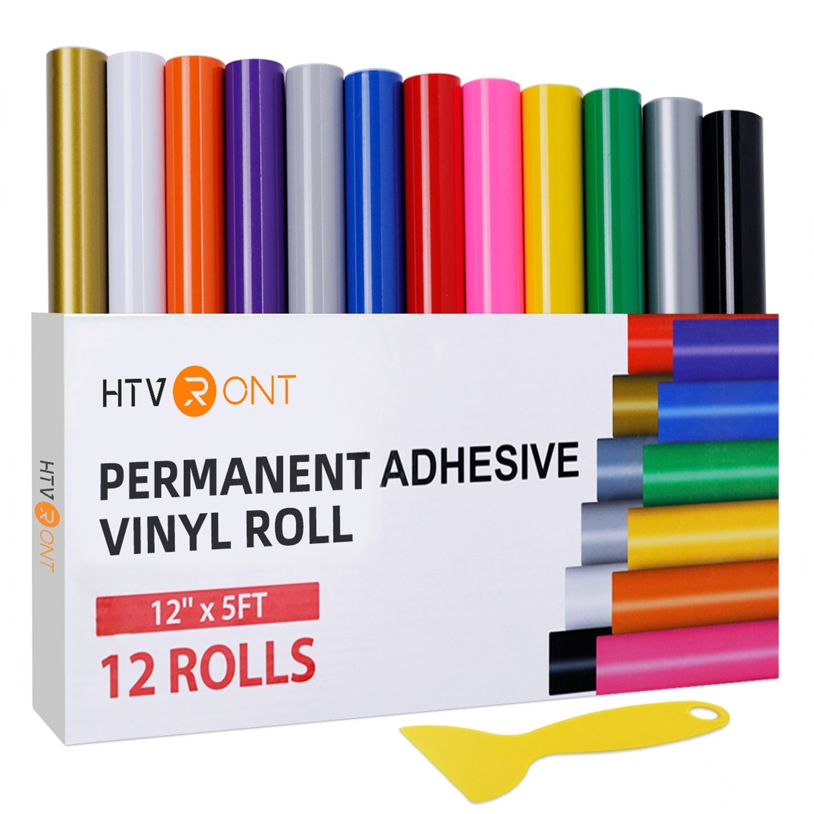 HTVRONT Permanent Vinyl 7 Packs Glossy Adhesive Vinyl-12x12