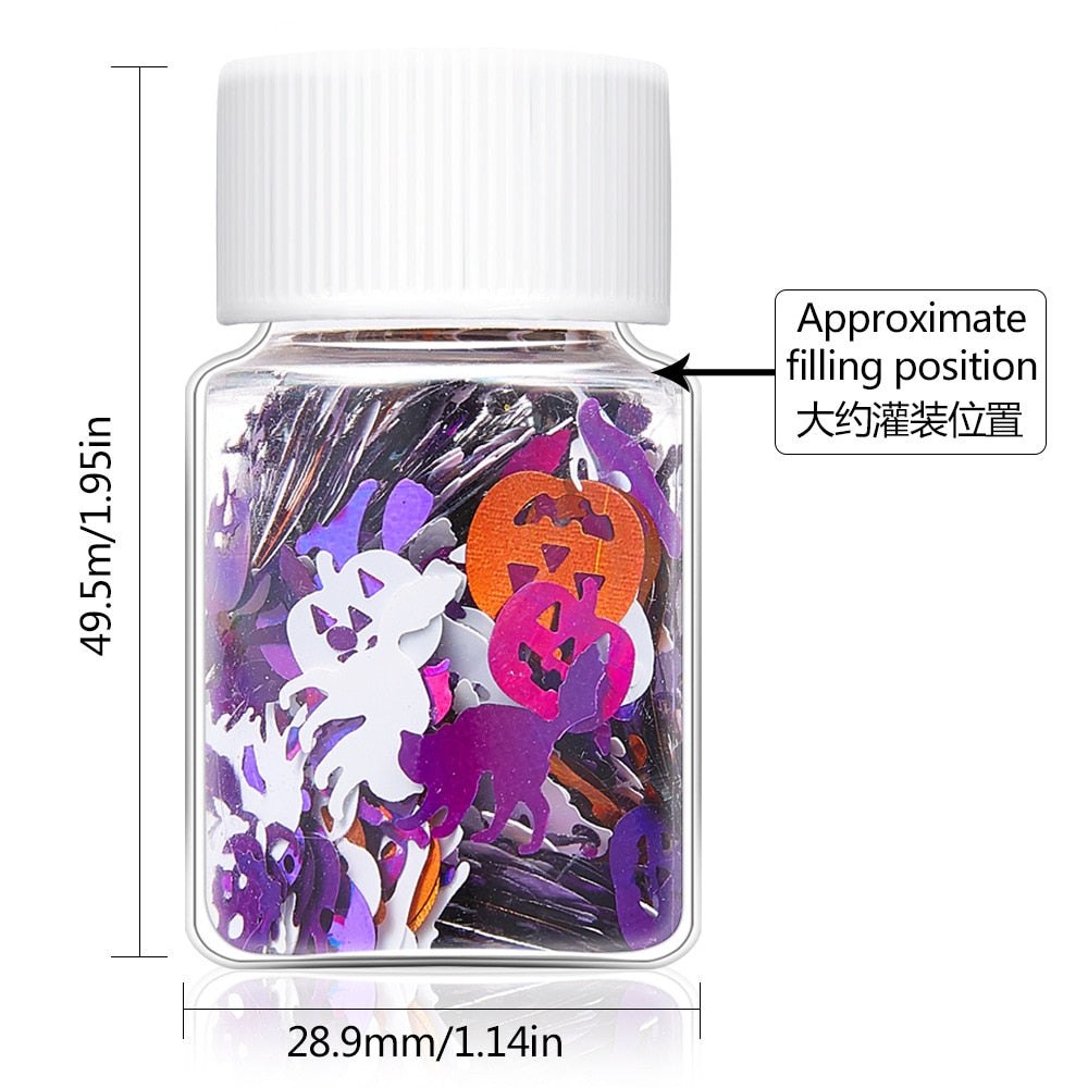 Halloween Themed Holographic Sequins Resin Mix Ins