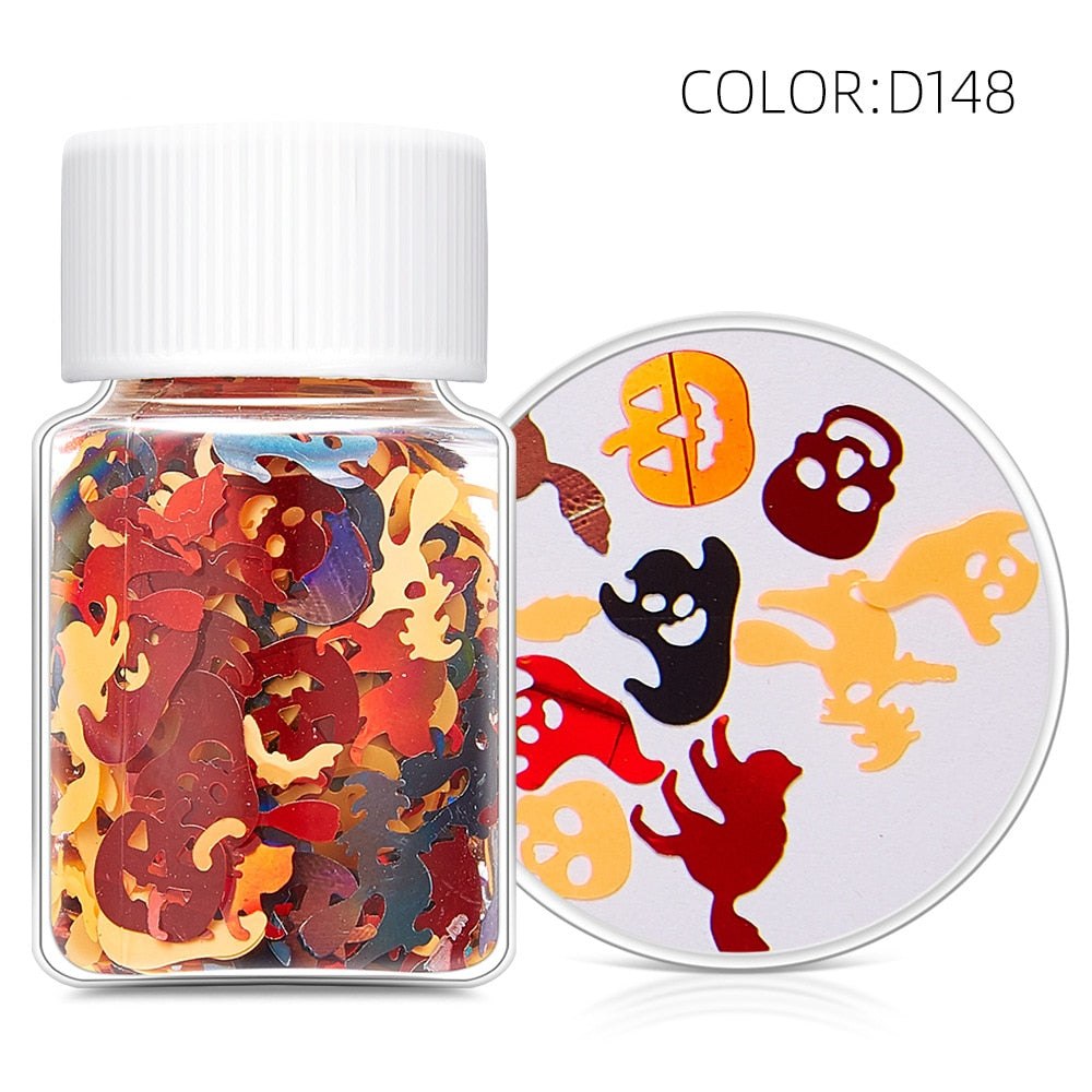 Halloween Themed Holographic Sequins Resin Mix Ins