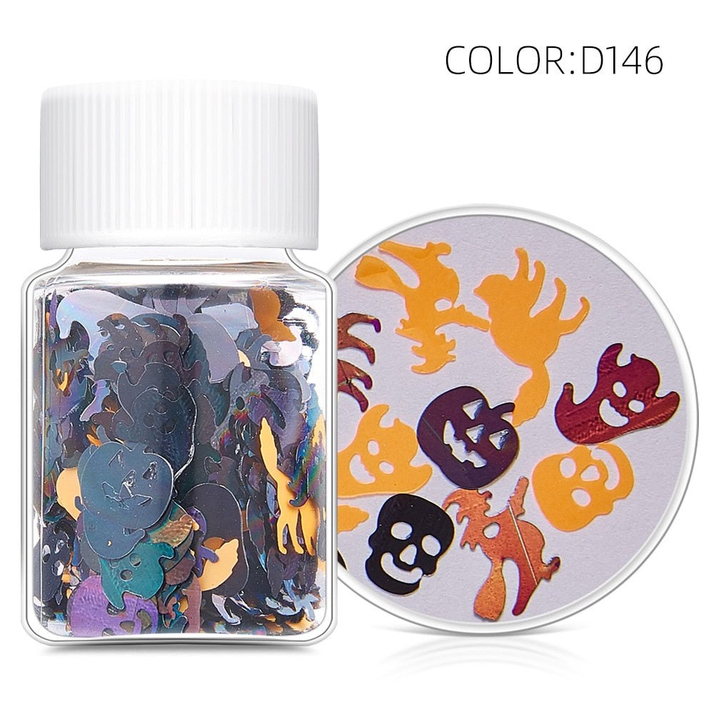 Halloween Themed Holographic Sequins Resin Mix Ins