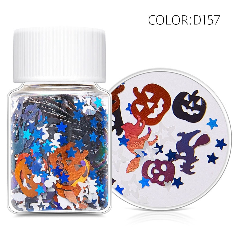 Halloween Themed Holographic Sequins Resin Mix Ins