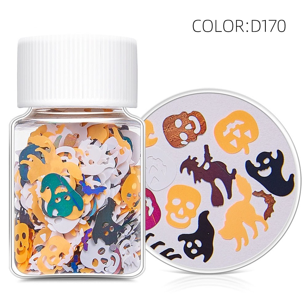 Halloween Themed Holographic Sequins Resin Mix Ins