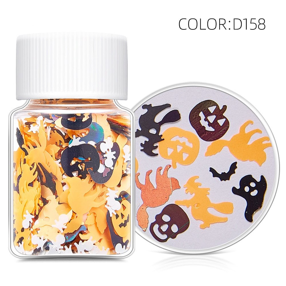 Halloween Themed Holographic Sequins Resin Mix Ins
