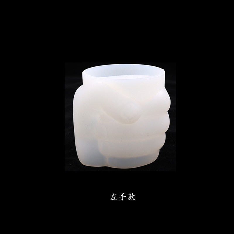 Hand Shaped Vase Pen Holder Silicone Mould Resin