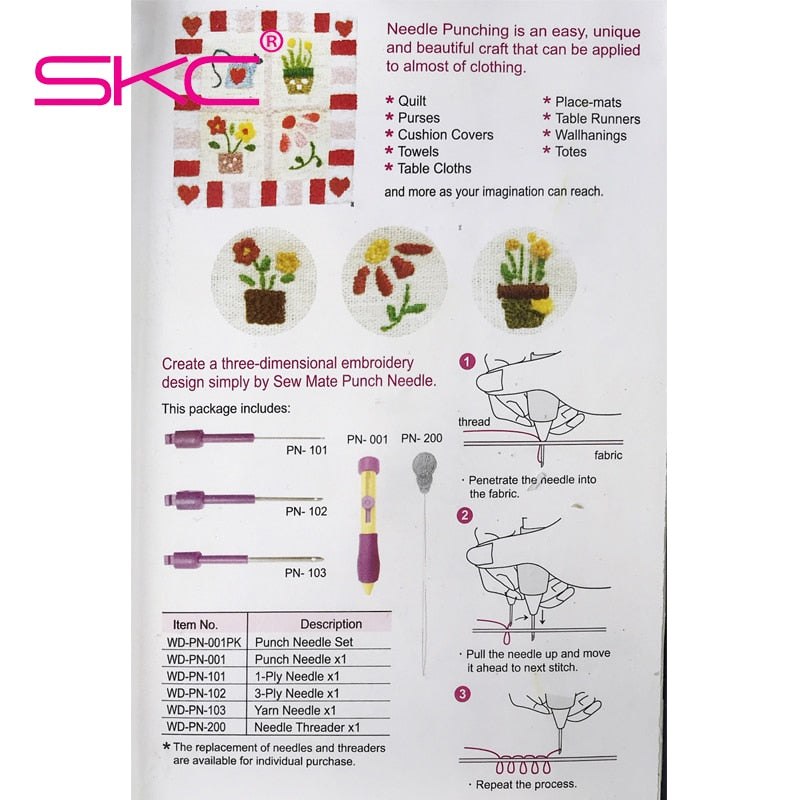 High Quality Punch Needle Set Embroidery
