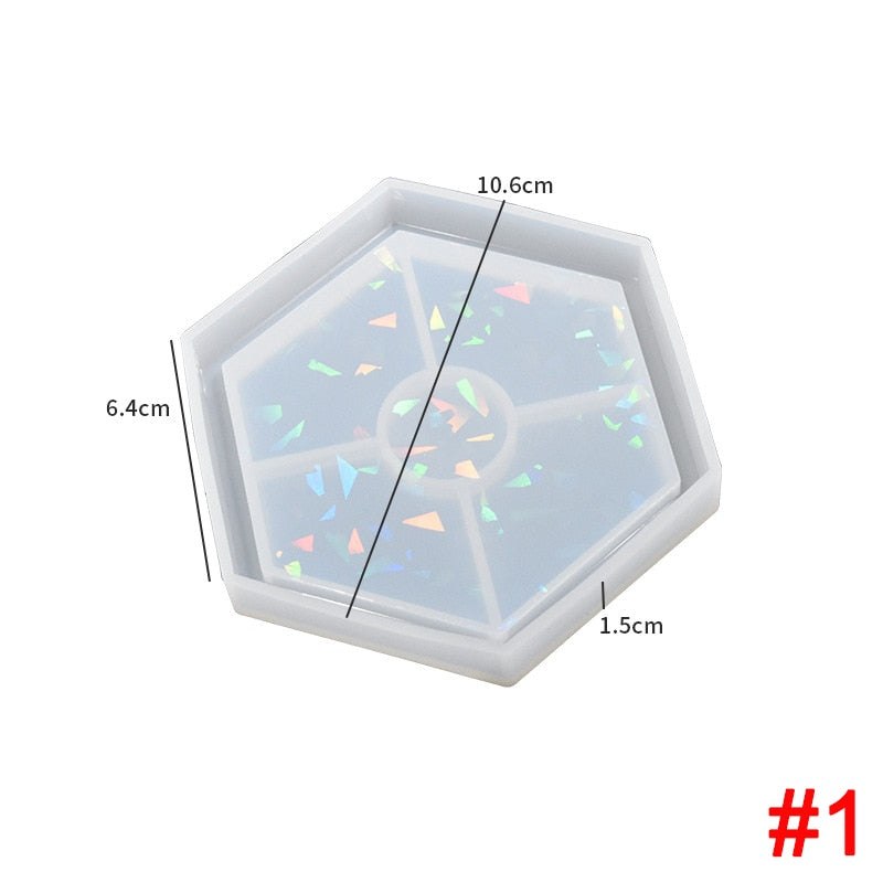Holographic Resin Coaster Moulds Range Resin Moulds