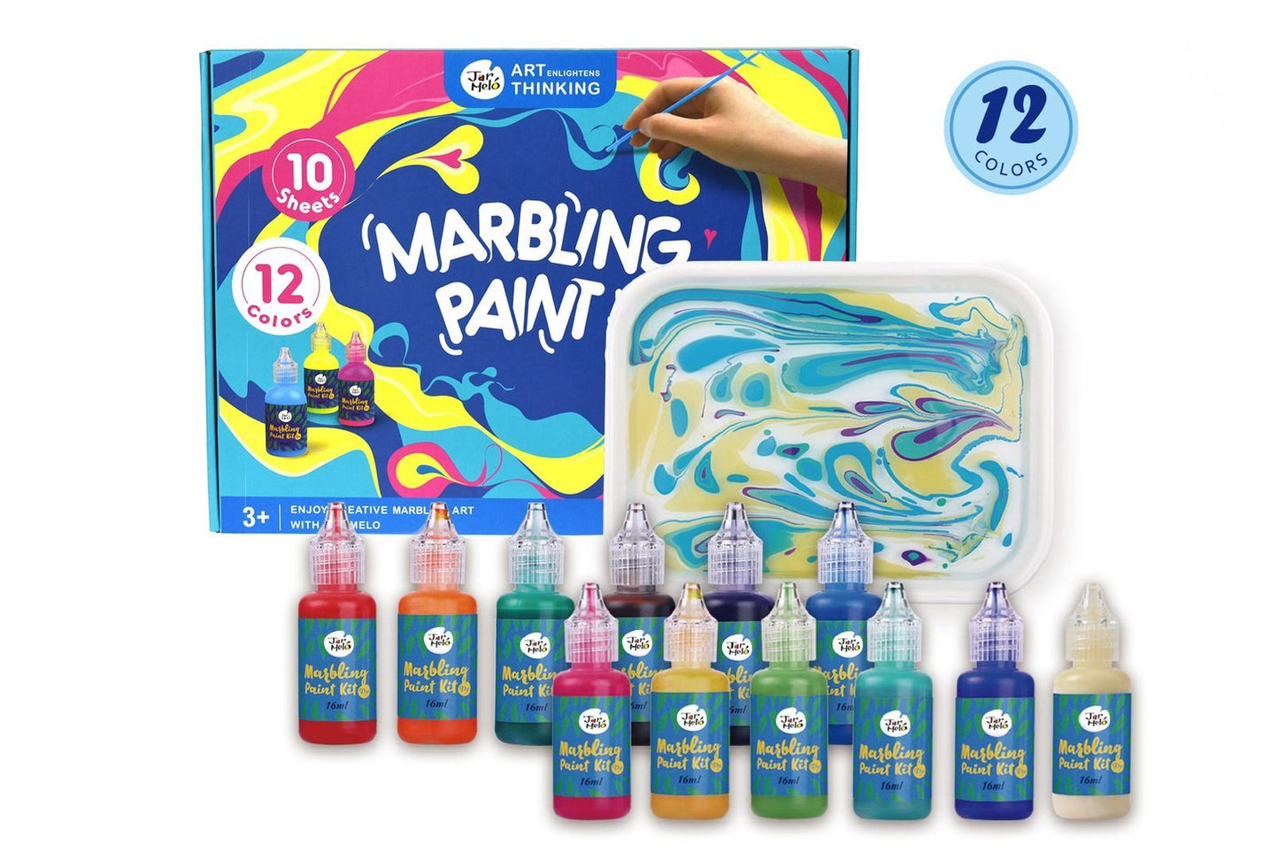 MARBLING PAINT COLOURS CRAFT KIT
