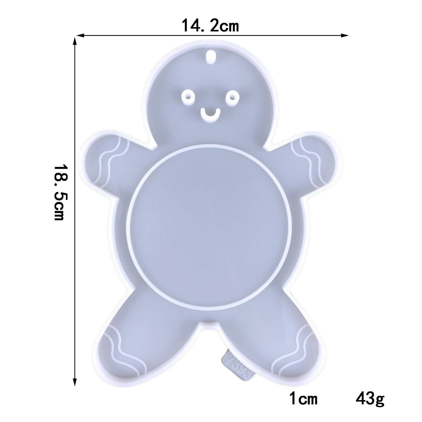 Large Christmas Hanging Photo Frame Ornament Resin Mould