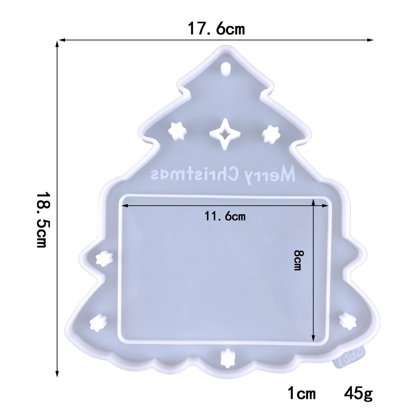 Large Christmas Hanging Photo Frame Ornament Resin Mould