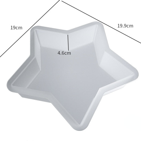 Large Flower Memorial Epoxy Resin Silicone Mould - Star